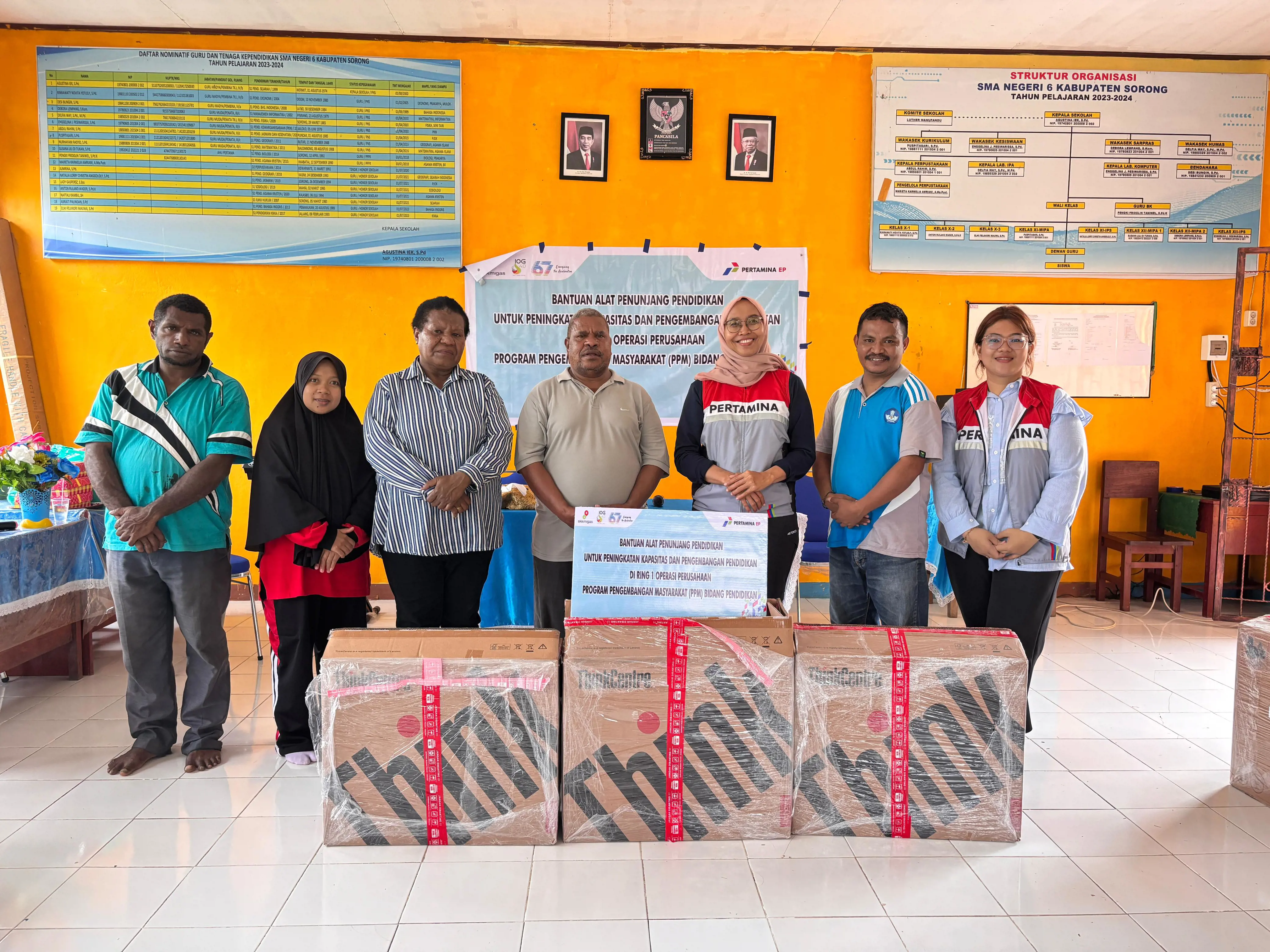 SKK Migas-Pertamina EP Papua Tingkatkan Kualitas Sarana Sekolah Terpencil