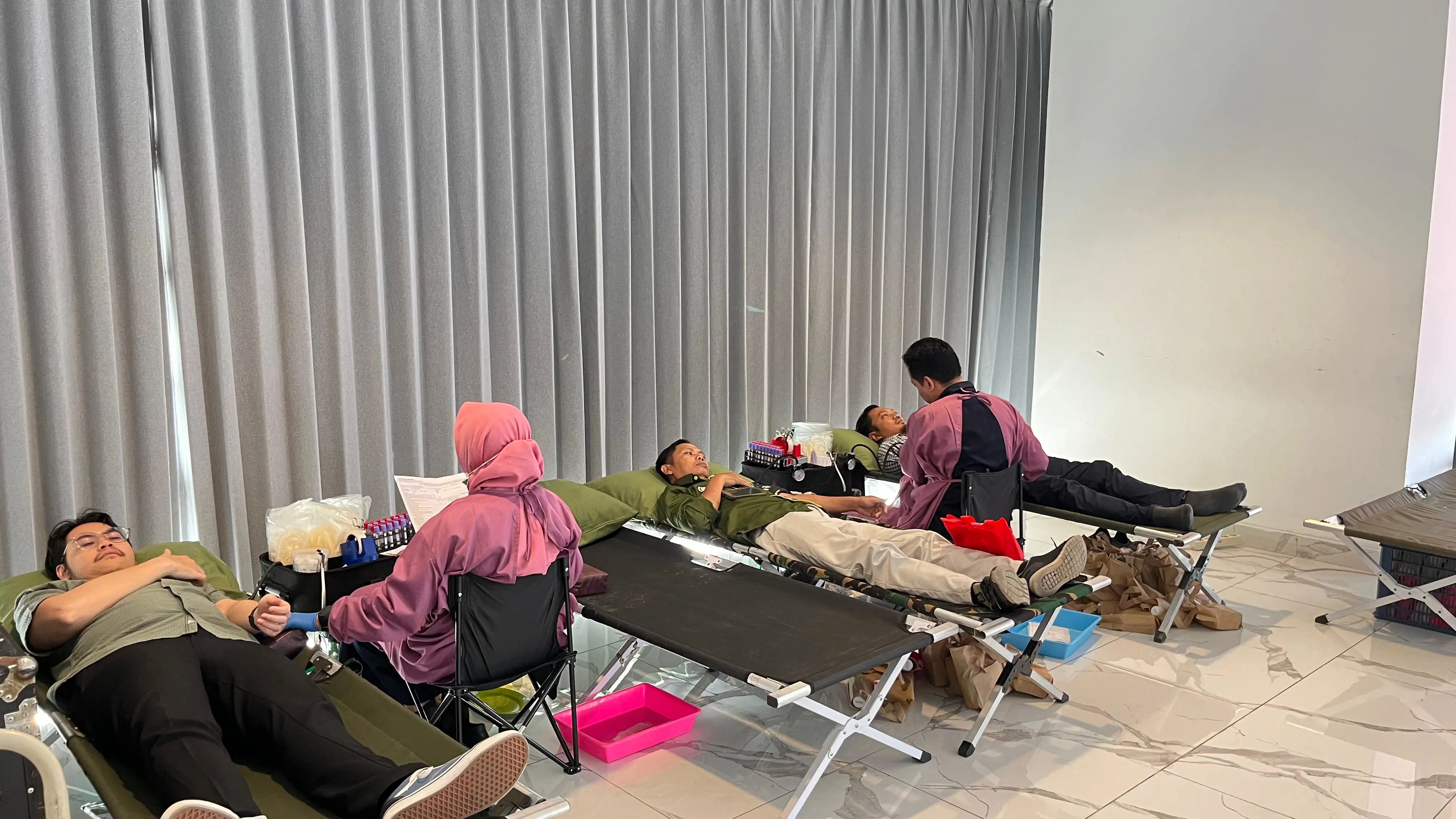 Wujud Kepedulian Sosial, Fungsi HSSE Zona 11 dan PMI Gelar Aksi Donor Darah
